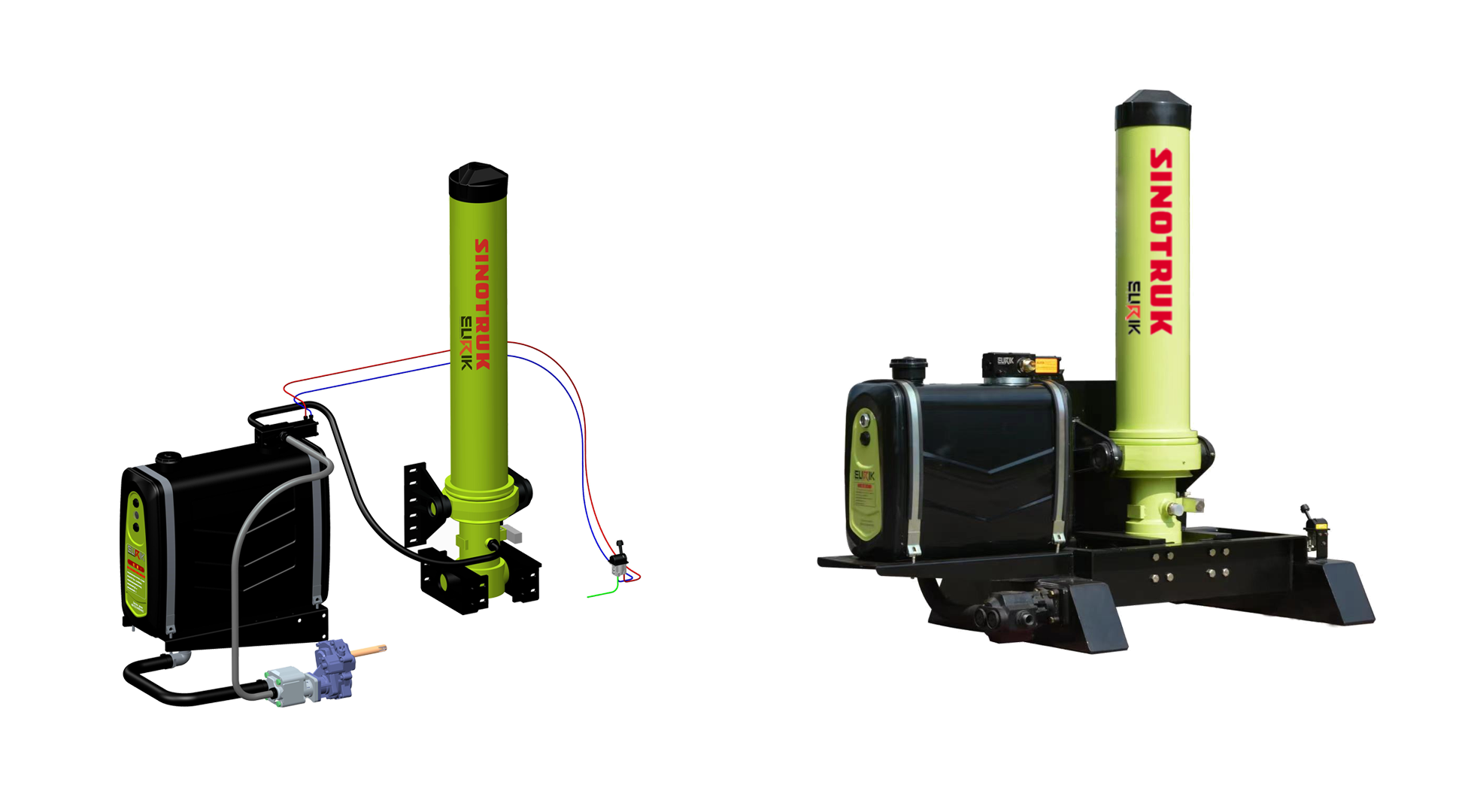 青島重工自卸車液壓舉升系統(tǒng)